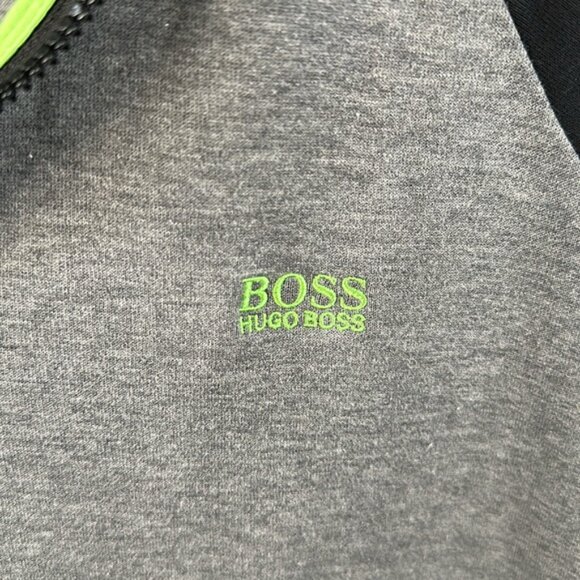 🧥👕 Hugo Boss Zip-Up Jacket - Gray and Black, Size XXL (Fits like XL) 👕🧥 - Picture 2 of 5